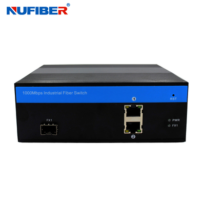 A WEB do telnet do SNMP controlou o interruptor industrial com 2 UTP 1 porto de SFP