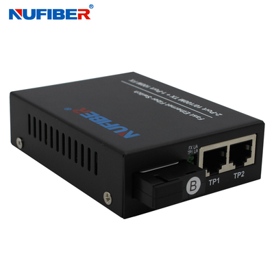 10 100M Ethernet Fiber Switch 2 UTP 1 porto do SC 3 anos de garantia