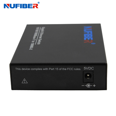 10/100/1000M conversor duplo de 2 meios do interruptor dos ethernet da fibra ótica do SC da manutenção programada 1310nm 20km da fibra do porto portuário da fibra Rj45+1