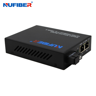 o interruptor de rede de 2port Gigabit Ethernet com fibra move o consumo de potência pequeno