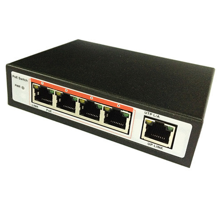Interruptor portuário de 4 ethernet do interruptor posto 48VDC do ponto de entrada da fibra do ponto de entrada 1