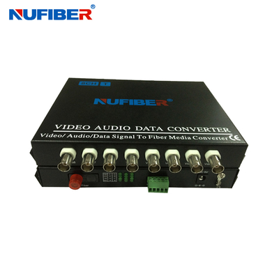 transceptor video da fibra ótica de 8port BNC com porto dos dados Rs485 para CCTV NF-8V1D-T/R-F20