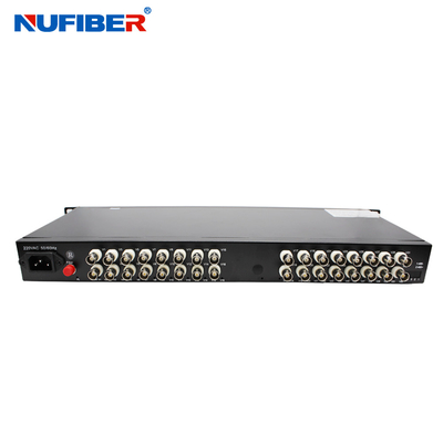Conversor audio video dos meios da fibra dos dados de 32BNC RS485