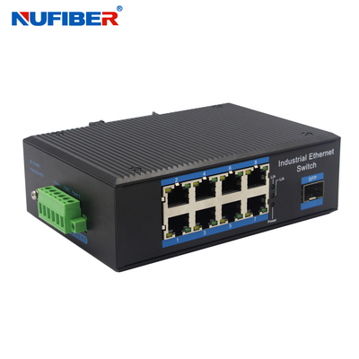 Interruptor Unmanaged portuário dos ethernet do conversor RJ45 8 dos meios da fibra do ODM do OEM