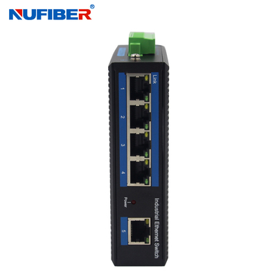 Interruptor portuário IP40 da rede Ethernet de UTP RJ45 do trilho 5 do ruído para a câmera do IP do CCTV