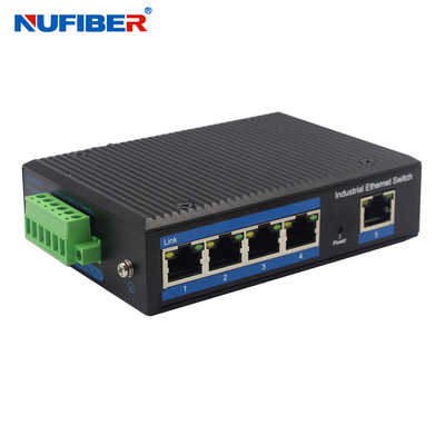 Interruptor portuário IP40 da rede Ethernet de UTP RJ45 do trilho 5 do ruído para a câmera do IP do CCTV