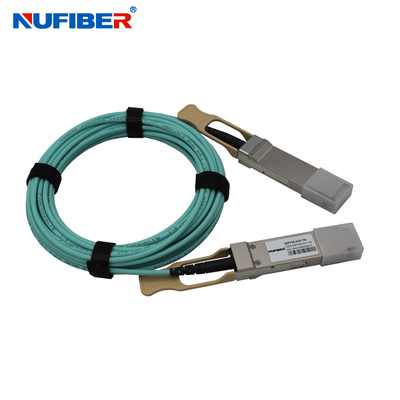QSFP28 ao cabo ótico AOC 100G da fibra QSFP28, 1M Ative Copper Cable