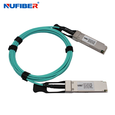Multimodo de fibra ótica ativo QSFP+ AOC do cabo compatível da rede 40G