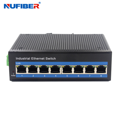 OEM POE Gigabit Ethernet Industrial Switch Fibra Óptica Rede Com 4/8 Portas