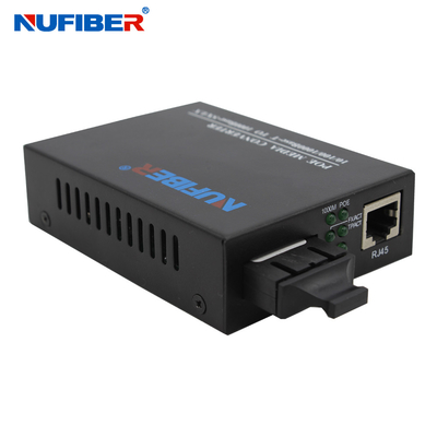 SC duplo da fibra do gigabit ao ponto de entrada 30w do conversor dos meios RJ45 para a câmera do IP do CCTV