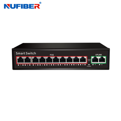 Ponto de entrada Unmanaged 4 do interruptor da fibra dos ethernet do ODM do gigabit 8 16 24 portos 10/100M 48V