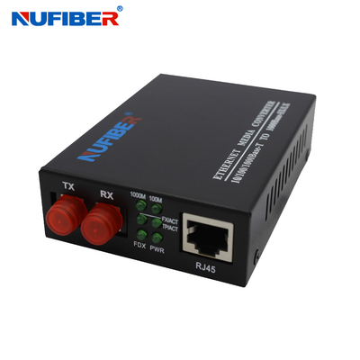 Conector Gigabit FC Conversor de mídia de fibra 1000M FC para porta UTP 10/100/1000M