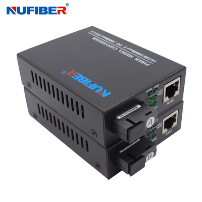 WDM 1490nm 1550nm 20km do gigabit do conversor dos meios da fibra ótica 1000Base para o CCTV