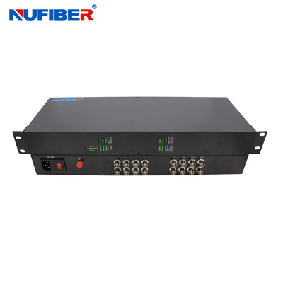 Conversor video 1310 da fibra de HD 1080P CVI TVI AHD 2MP 16CH/1550nm 20km FC