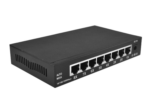 ethernet da fibra de 5Port Rj45 UTP para comutar 10 100 1000M For Network