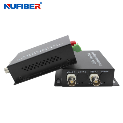 Multiplexers video 2BNC do conversor da fibra coaxial com material da caixa do ferro
