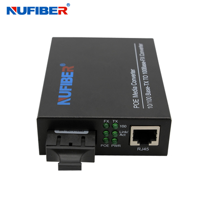 conversor duplo dos meios do ponto de entrada da fibra de 100M Single Port Singlemode para a câmera do IP